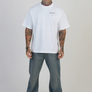 SikSilk - White Graphic T-Shirt
